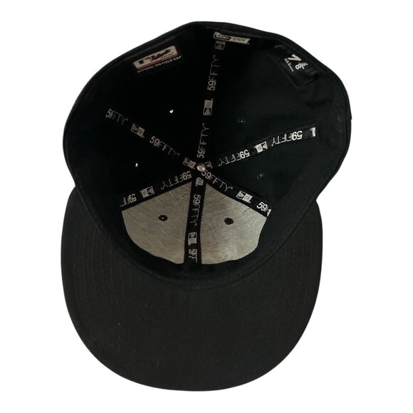 Miami Marlins New Era 59FIFTY Black Fitted Hat Size 7 5/8 – MLB On-Field Cap - Picture 5 of 7